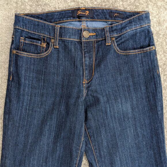 Seven7 Flare Flared Jeans Women‎ Size 8 Blue Stretch - Picture 2 of 16
